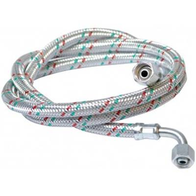 FLEXIBLE FIOUL F3/8"x F1/4" COUDE 90° L 1500MM