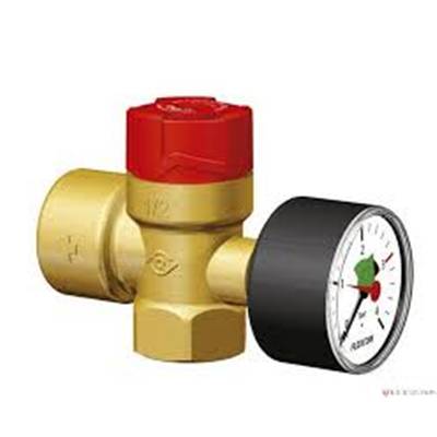 SOUPAPE 3Bars  FF Ø¾"AVEC MANO( 133Kw)