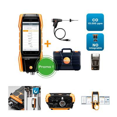 ANALYSEUR DE COMBUSTION LONGLIFE TESTO 300i PREMIUM AVEC IMPRIMANTE