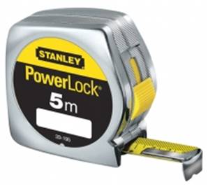 METRE STANLEY 5 M  "POWERLOCK" ABS