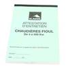 ATTESTATION D'ENTRETIEN CHAUDIERE FUEL