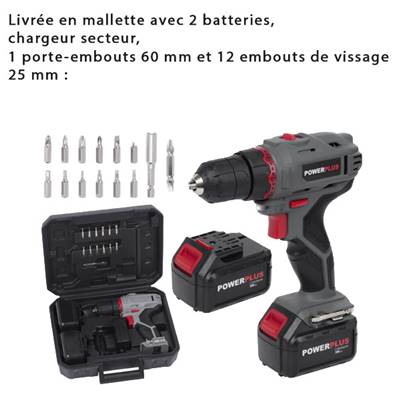 PERCEUSE VISSEUSE 30 Nm Li-ion 18V - 1300 mAh 2,45 kg