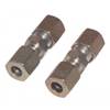 RACCORD A BAGUE ACIER DOUBLE POUR TUBE CUIVRE Ø6  (X2)